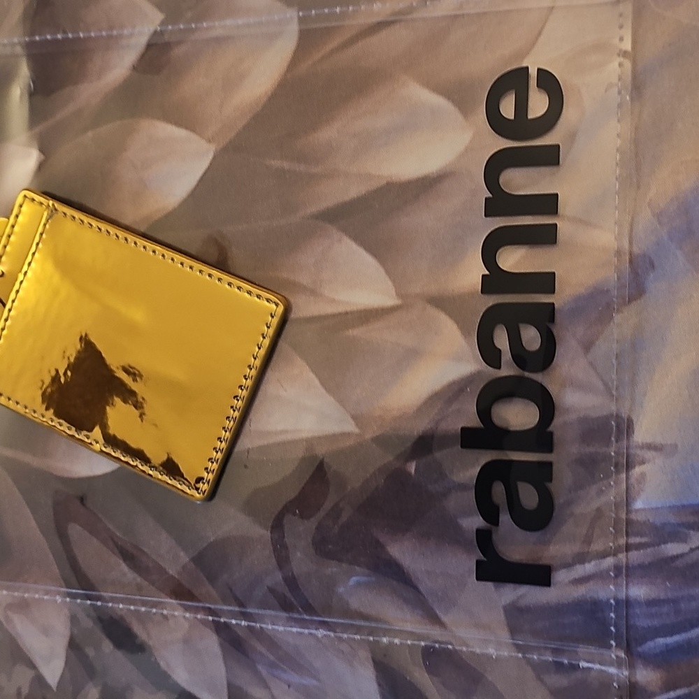 Paco Rabanne Transparent Bag with Gold Accents - Picture 3 of 3